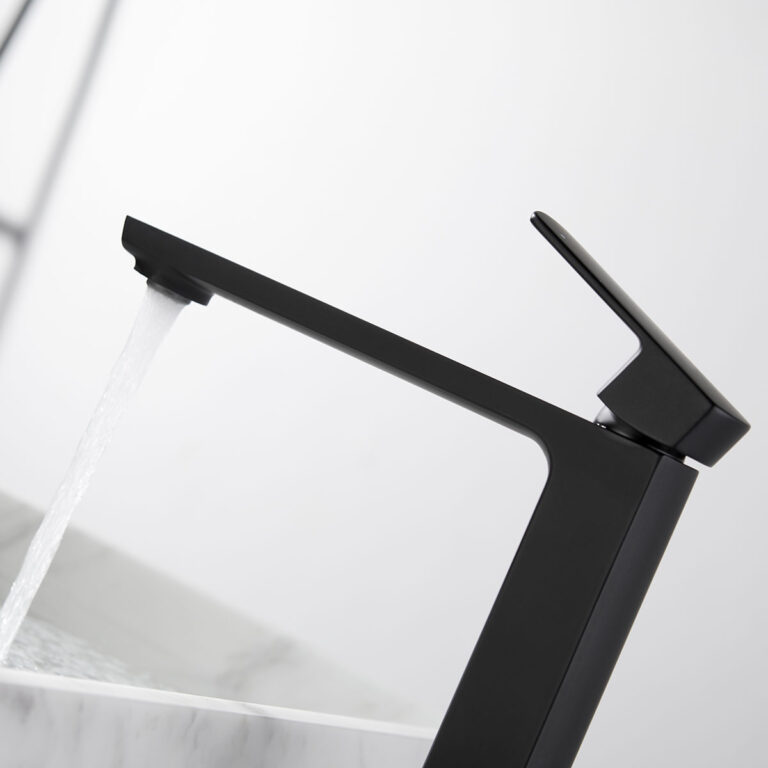 Смеситель для накладной раковины Next VBF-1N2MB однорычажный, черный ...